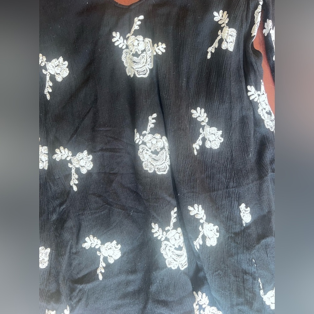 We The Free Black and White Floral Long Sleeve Dress - Picture 5 of 6